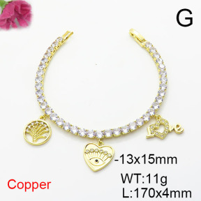 Fashion Copper Bracelet  F6B405824ahlv-J22