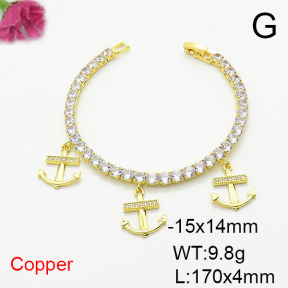 Fashion Copper Bracelet  F6B405846ahlv-J22