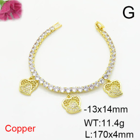 Fashion Copper Bracelet  F6B405852ahlv-J22