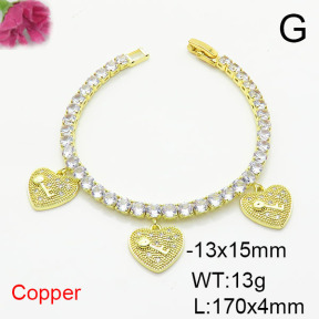Fashion Copper Bracelet  F6B405882ahlv-J22