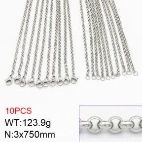 Stainless Steel Necklace  2N2002390vila-389