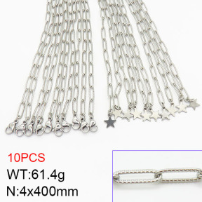Stainless Steel Necklace  2N2002394ajia-389
