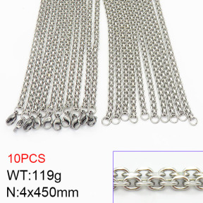 Stainless Steel Necklace  2N2002395bkab-389