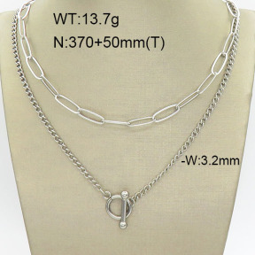 Stainless Steel Necklace  2N2002434ablb-389