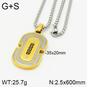 Stainless Steel Necklace  2N2002450ahlv-746