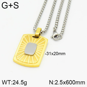 Stainless Steel Necklace  2N2002462ahjb-746