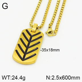 Stainless Steel Necklace  2N2002470ahjb-746
