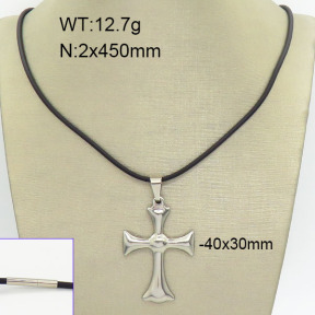 Stainless Steel Necklace  2N5000027bbov-256