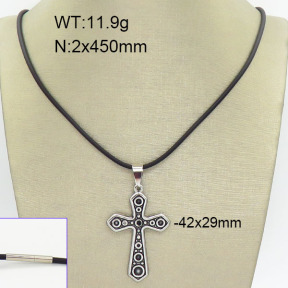 Stainless Steel Necklace  2N5000036abol-256