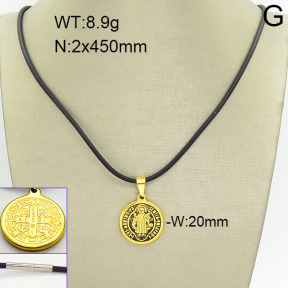 Stainless Steel Necklace  2N5000044bbov-256