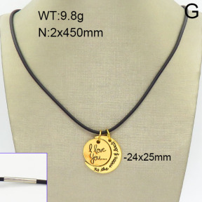 Stainless Steel Necklace  2N5000050bbov-256