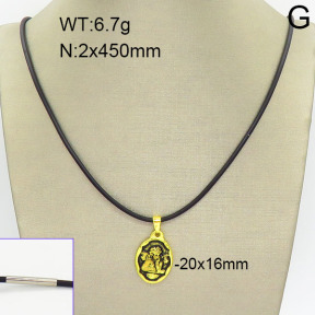 Stainless Steel Necklace  2N5000054vbnl-256