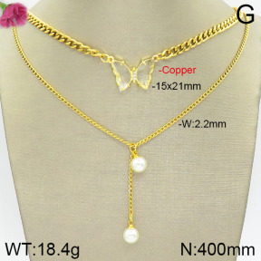 Fashion Copper Necklace  F2N400448vbnb-J71