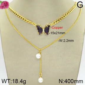 Fashion Copper Necklace  F2N400452vbnb-J71