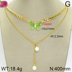 Fashion Copper Necklace  F2N400453vbnb-J71