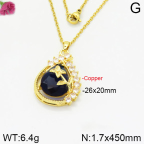 Fashion Copper Necklace  F2N400457bbml-J109