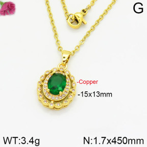 Fashion Copper Necklace  F2N400458vbmb-J109