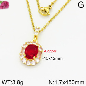 Fashion Copper Necklace  F2N400461vbmb-J109