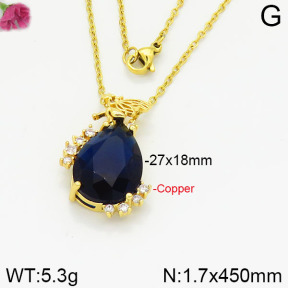 Fashion Copper Necklace  F2N400462bbml-J109