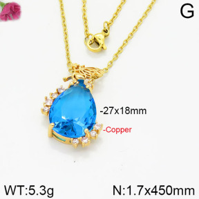 Fashion Copper Necklace  F2N400464bbml-J109