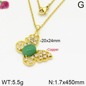 Fashion Copper Necklace  F2N400465vbnb-J109