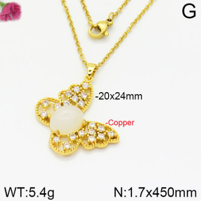 Fashion Copper Necklace  F2N400466vbnb-J109