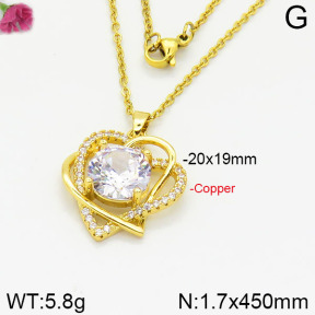 Fashion Copper Necklace  F2N400467bbml-J109