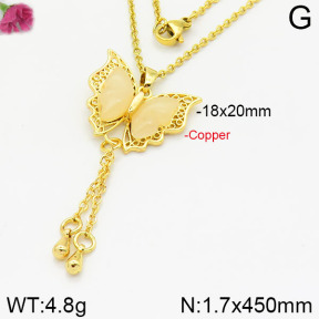 Fashion Copper Necklace  F2N400468vbnb-J109