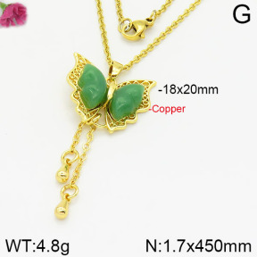 Fashion Copper Necklace  F2N400469vbnb-J109