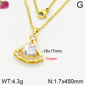 Fashion Copper Necklace  F2N400470vbmb-J109