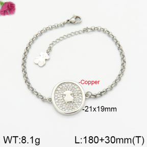 Fashion Copper Bear Bracelets  TB2000282ahlv-J82