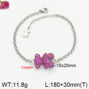 Fashion Copper Bear Bracelets  TB2000283vina-J82