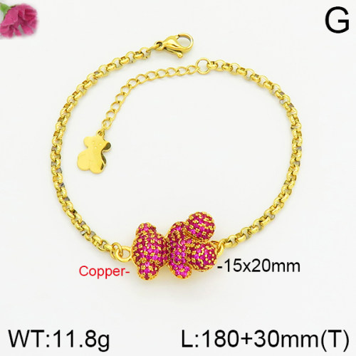 Fashion Copper Bear Bracelets  TB2000285bipa-J82