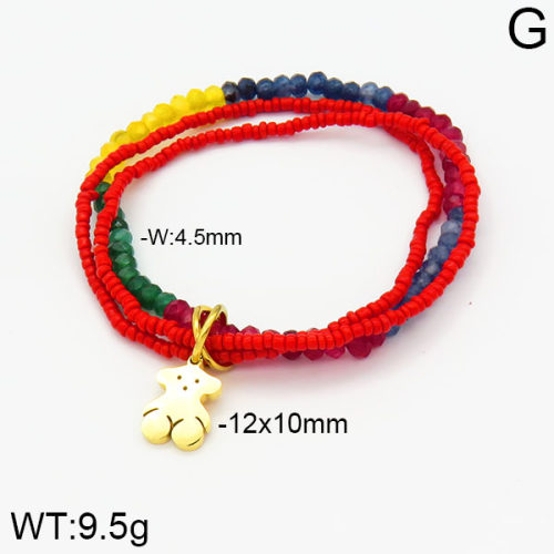 SS Bear Bracelets  TB2000303ahlv-656