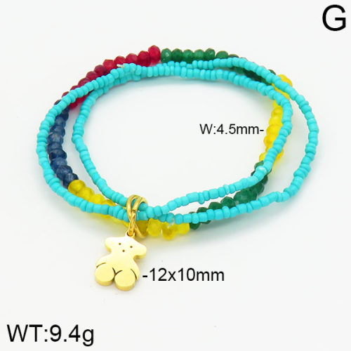 SS Bear Bracelets  TB2000304ahlv-656