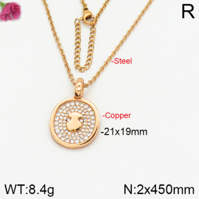 Fashion Copper Bear Necklaces  TN2000309vhov-J82