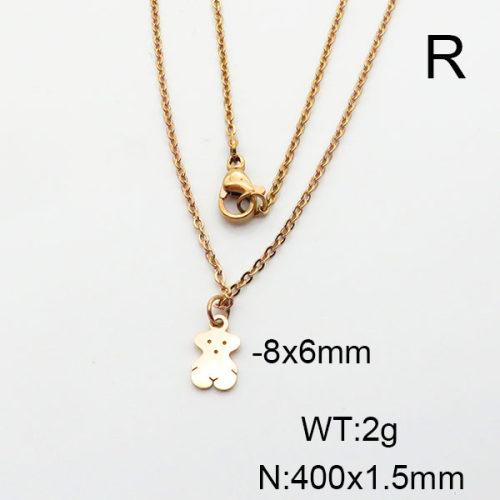 SS Bear Necklaces  TN6001125vbmb-721