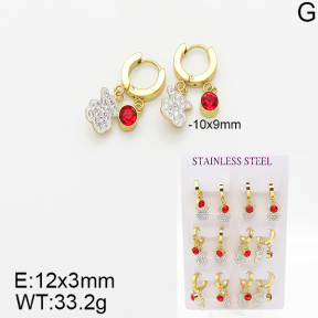Stainless Steel Earrings  5E4001841vhpo-446
