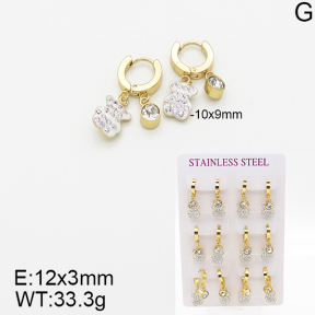 Stainless Steel Earrings  5E4001842vhpo-446