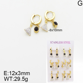 Stainless Steel Earrings  5E4001844vhpo-446