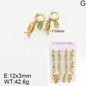 Stainless Steel Earrings  5E4001845vhpo-446