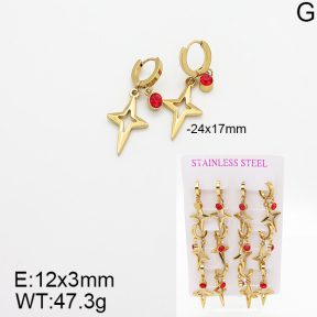 Stainless Steel Earrings  5E4001854vhpo-446