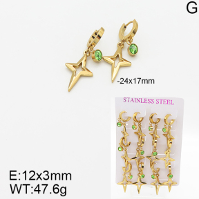 Stainless Steel Earrings  5E4001855vhpo-446