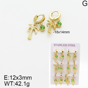 Stainless Steel Earrings  5E4001858vhpo-446