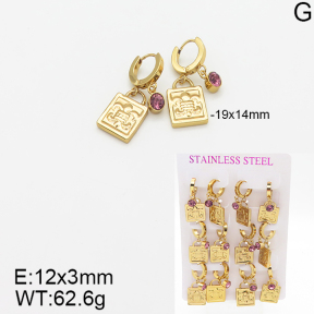 Stainless Steel Earrings  5E4001861vhpo-446