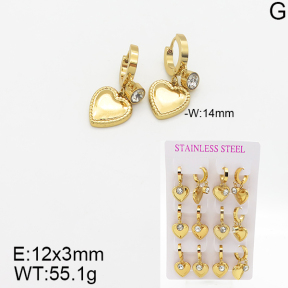 Stainless Steel Earrings  5E4001868vhpo-446
