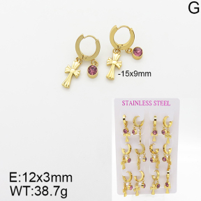 Stainless Steel Earrings  5E4001871vhpo-446