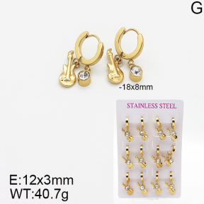 Stainless Steel Earrings  5E4001879vhpo-446