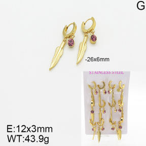 Stainless Steel Earrings  5E4001882vhpo-446