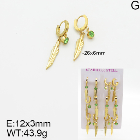 Stainless Steel Earrings  5E4001884vhpo-446